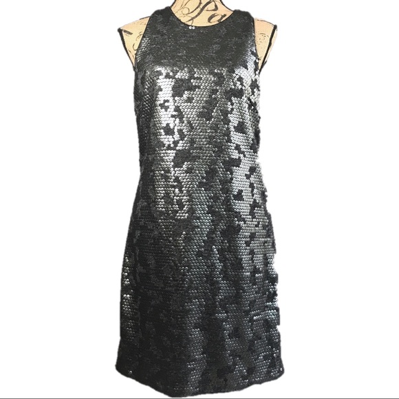 Laundry By Shelli Segal Dresses & Skirts - Metallic Sequined CharcoaL Coctail/Occasion Dress